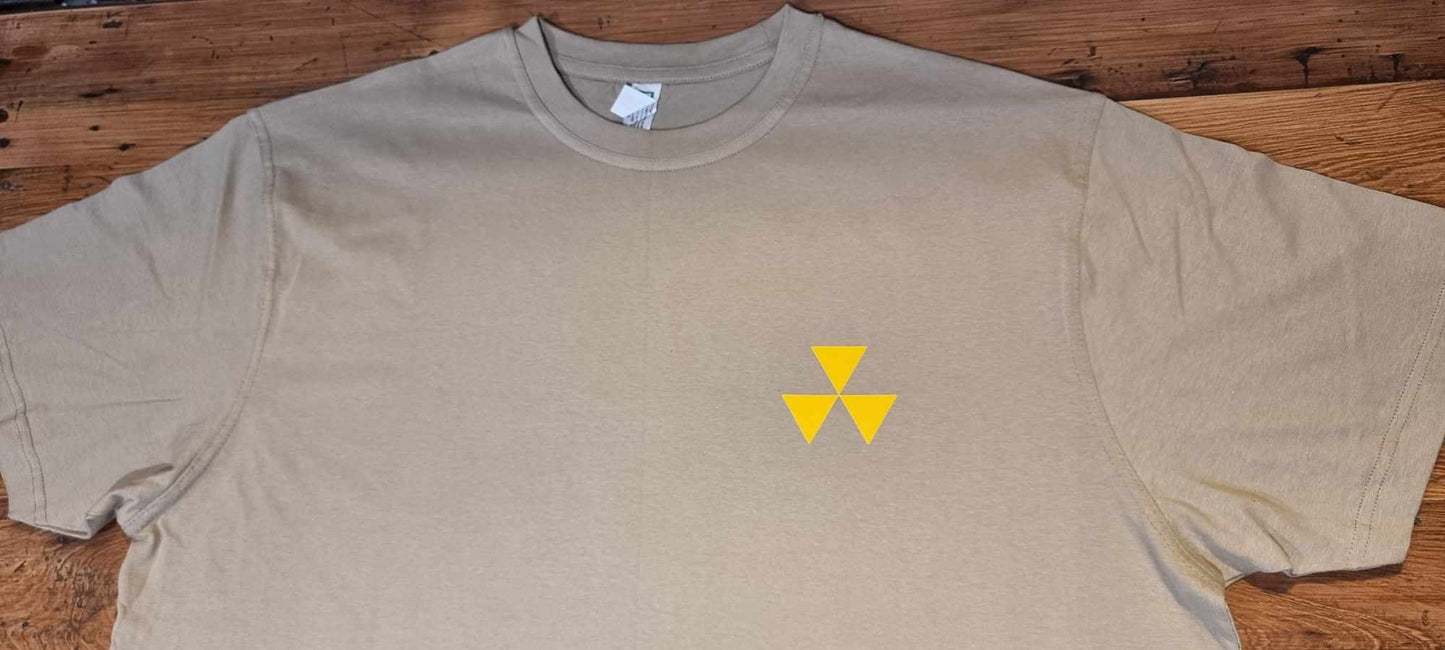 Stone Tan Nuketown Gel Ball  T Shirt by Calibre Concept Designs