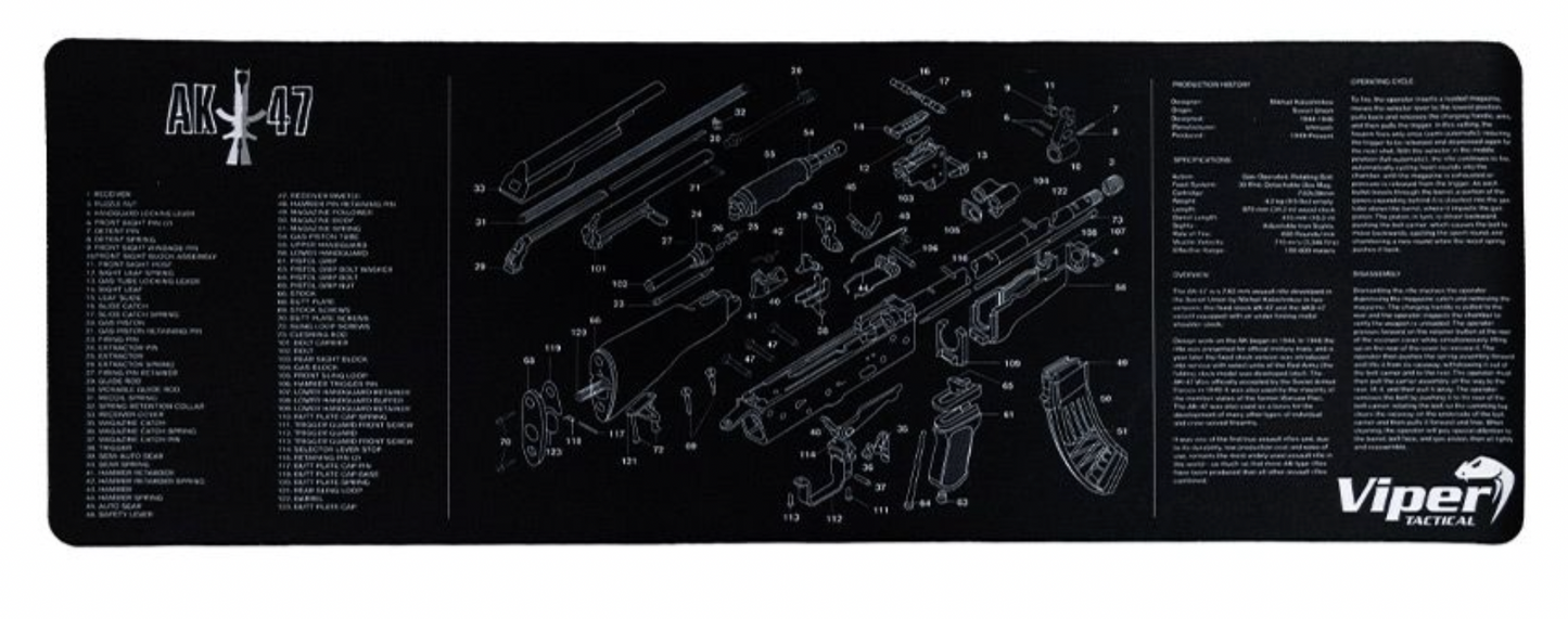 Viper Tactical Pistol Cleaning Mat AK47