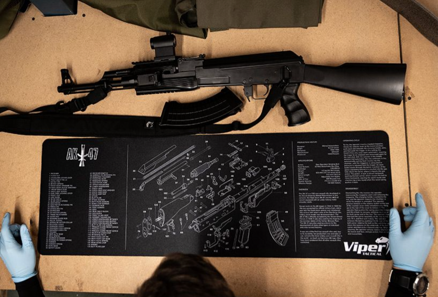 Viper Tactical Pistol Cleaning Mat AK47